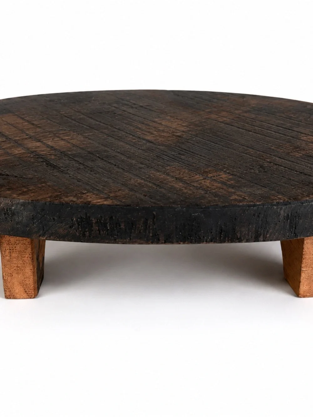 Rustic Primitive Farmhouse Wood Pedestal Riser